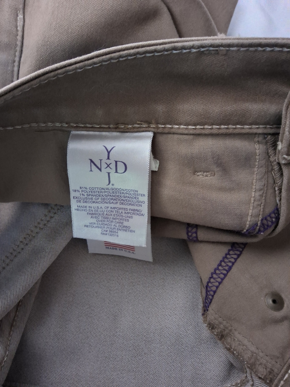 NYDJ Women's Skinny Jeans in‎ Brown/Tan - Picture 4 of 4